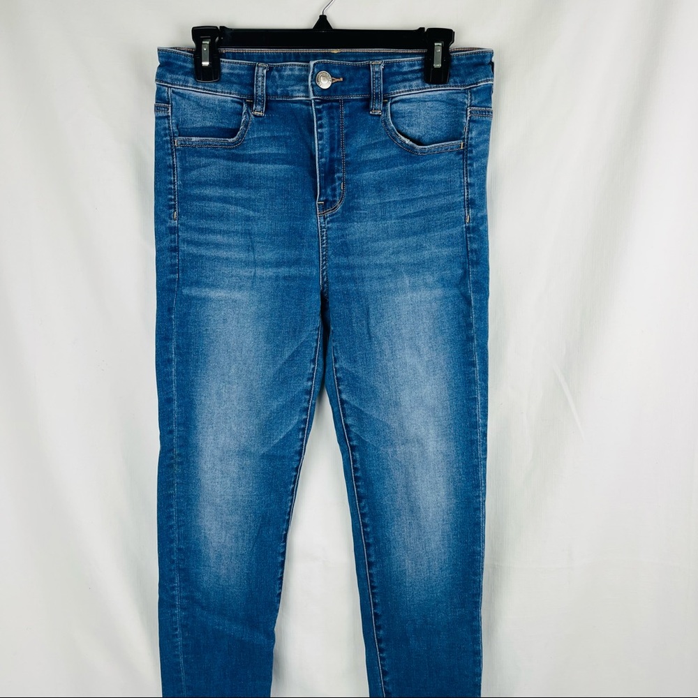 American Eagle Outfitters Next Level Stretch Hi Rise Jegging Light Wash Size 10